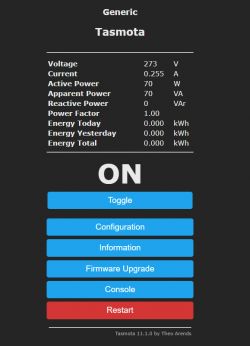 [ESP8266+BL0937] Stary Neo Power Plug 16A, 2018, Tasmota, trudny dostęp do padów