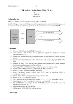 Block diagram of the CH342 chip showing USB to dual UART conversion