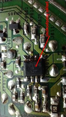Naprawa zasilacza TV Samsung BN44-00338A: wymiana tranzystora QP801S (SD10N60) i diagnoza