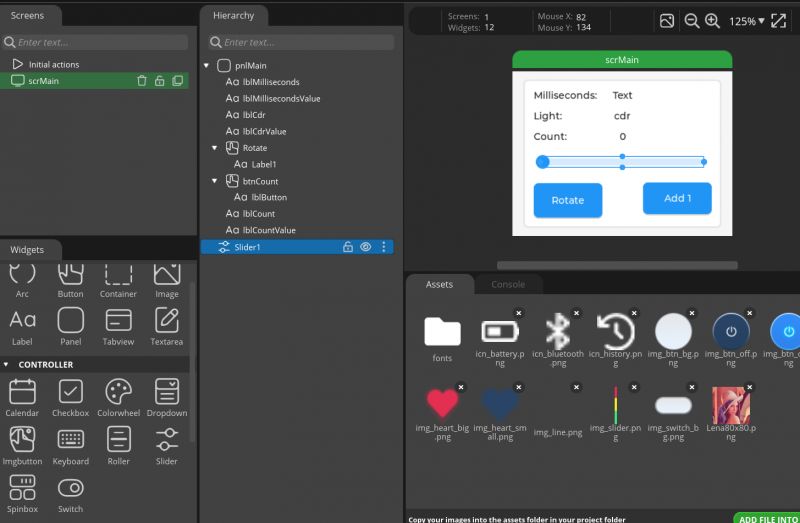 ESP32 and touch display - part 5 - LVGL in SquareLine Studio ESP32 and touch display - part 5 - LVGL in SquareLine Studio