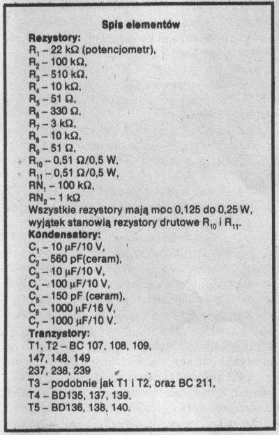 Wzmacniacz na tranzystorach??