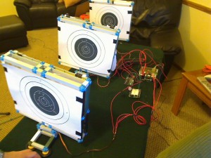 Automatyczna strzelnica. System automatycznej obsługi tarcz.