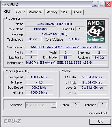 Podkręcanie Athlon64 X2 5000+