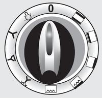 How to Interpret Worn Oven Knob Symbols on Amica C602.89Te Electric Kitchen