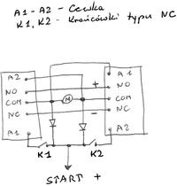 schemat instalaci bramy garazowej