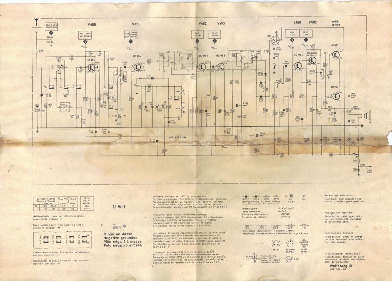 GRUNDIG Weltklang 4002 - Stare radio, oldtimer, sposób podłączenia
