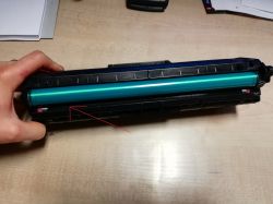 Samsung m2026 - słaby wydruk po zasypaniu tonera, czy wałek jest powlekany?