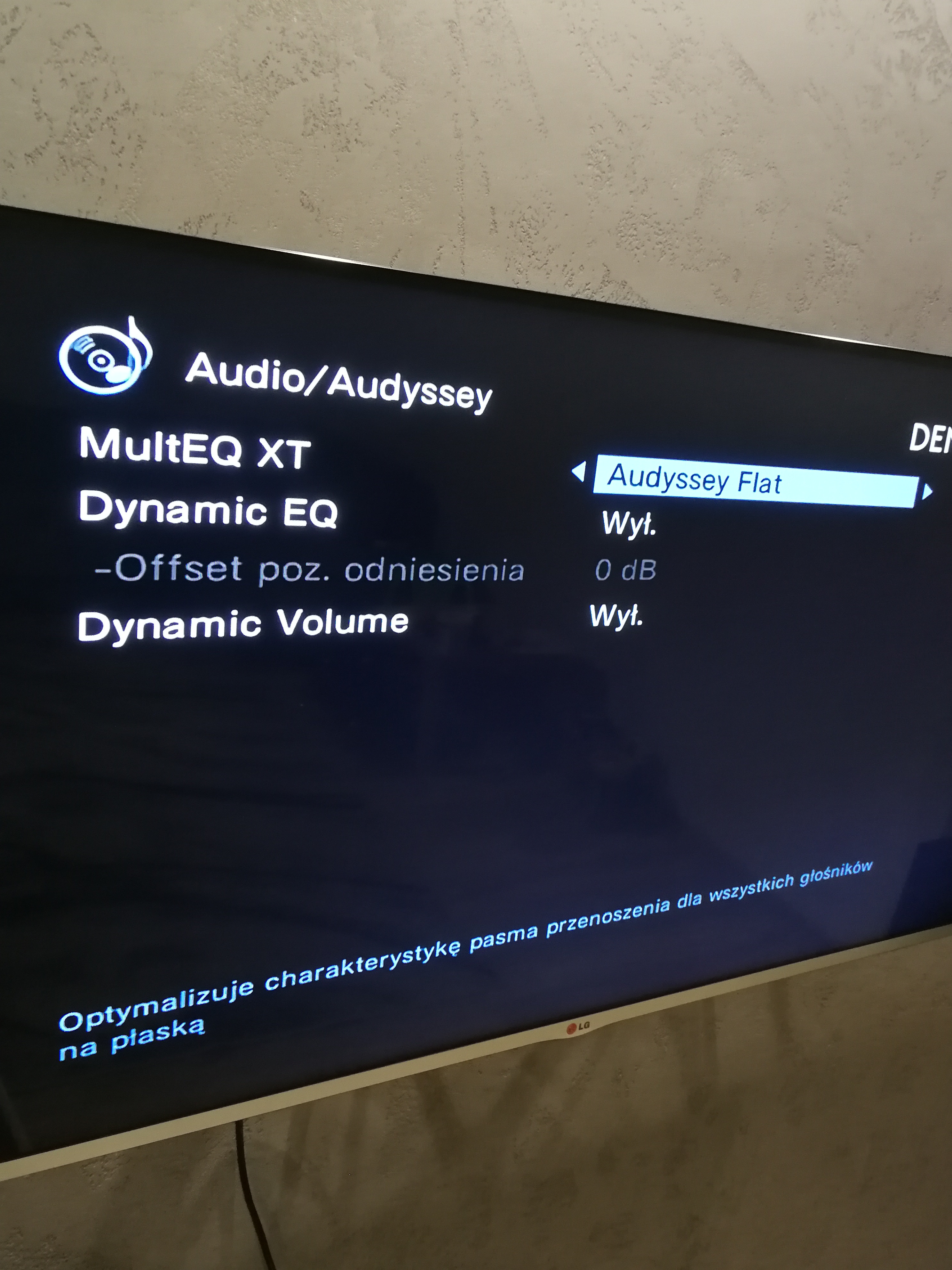[Rozwiązano] Konfiguracja Audyssey MultEQ XT w amplitunerze Denon dla 2