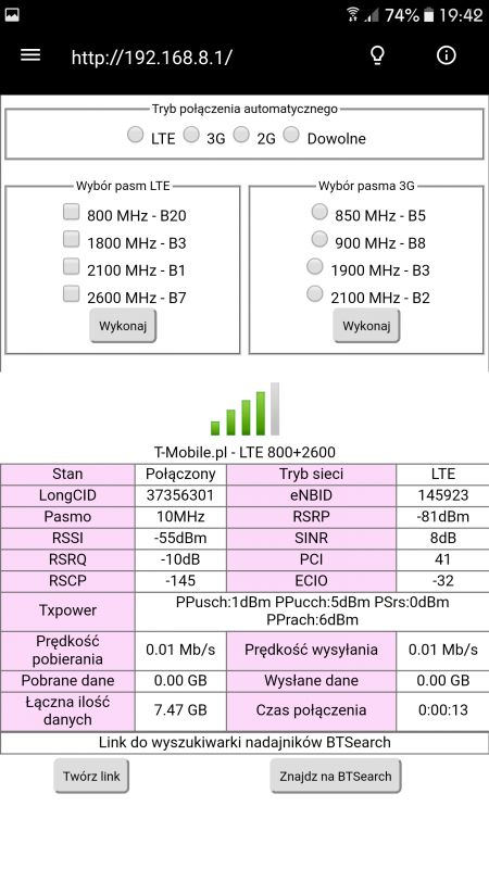 Niska prędkość internetu T-mobile do 20 Mb/s na routerze Huawei B525 - co robić?