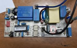 Okap Mastercook VITRIO 90 - Przepalony rezystor R8.