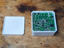 Interior of Shutter Controller with PCB Interior of a shutter controller with visible PCB.