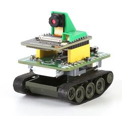 Small tracked robot with camera