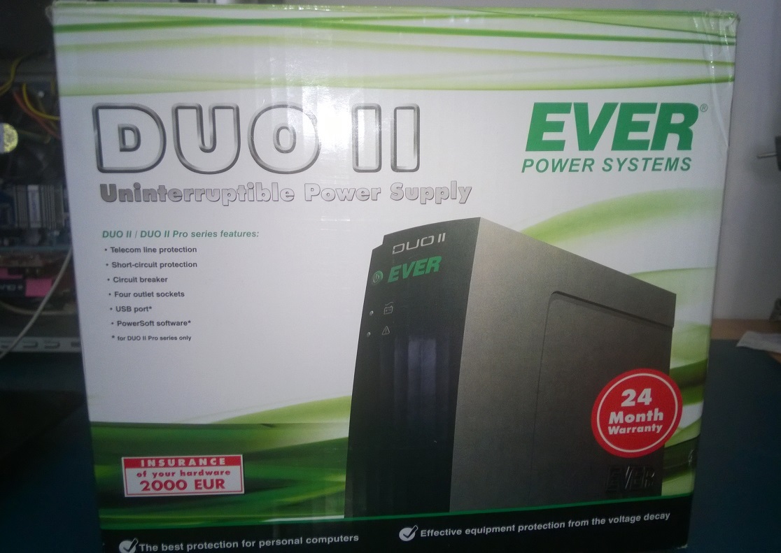 Ups Ever Duo Ii 500 Instrukcja [Sprzedam] Zasilacz UPS Ever Duo 500 II jak nowy, nieużywany