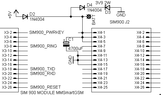 Схема подключения sim900d