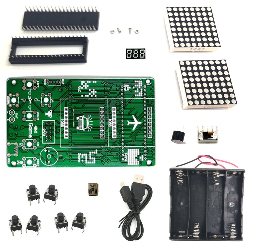 Электронный набор. DIY Kit электроника. DIY Kit Tetris. Набор для сборки Тетрис. Радиоконструктор Тетрис.