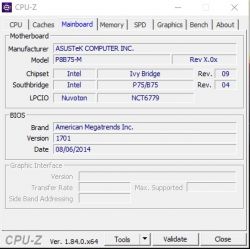 Windows 10 Pro 64 bit Updates & Program Issues: Black Screen, ASUS P8B75-M, Intel Core i7 3770