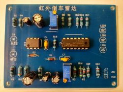 Radar / Czujnik cofania oparty na podczerwieni - DIY Kit - Made in China.