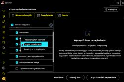 Zaznaczona opcja „Oczyść ten element” w menu kontekstowym CCleaner 7