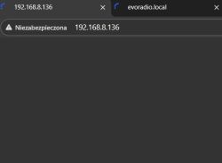 Browser tab with IP address 192.168.8.136 showing Not Secure warning