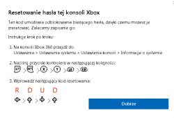 Xbox 360 - Nie pamiętam kodu do kontroli rodzicielskiej
