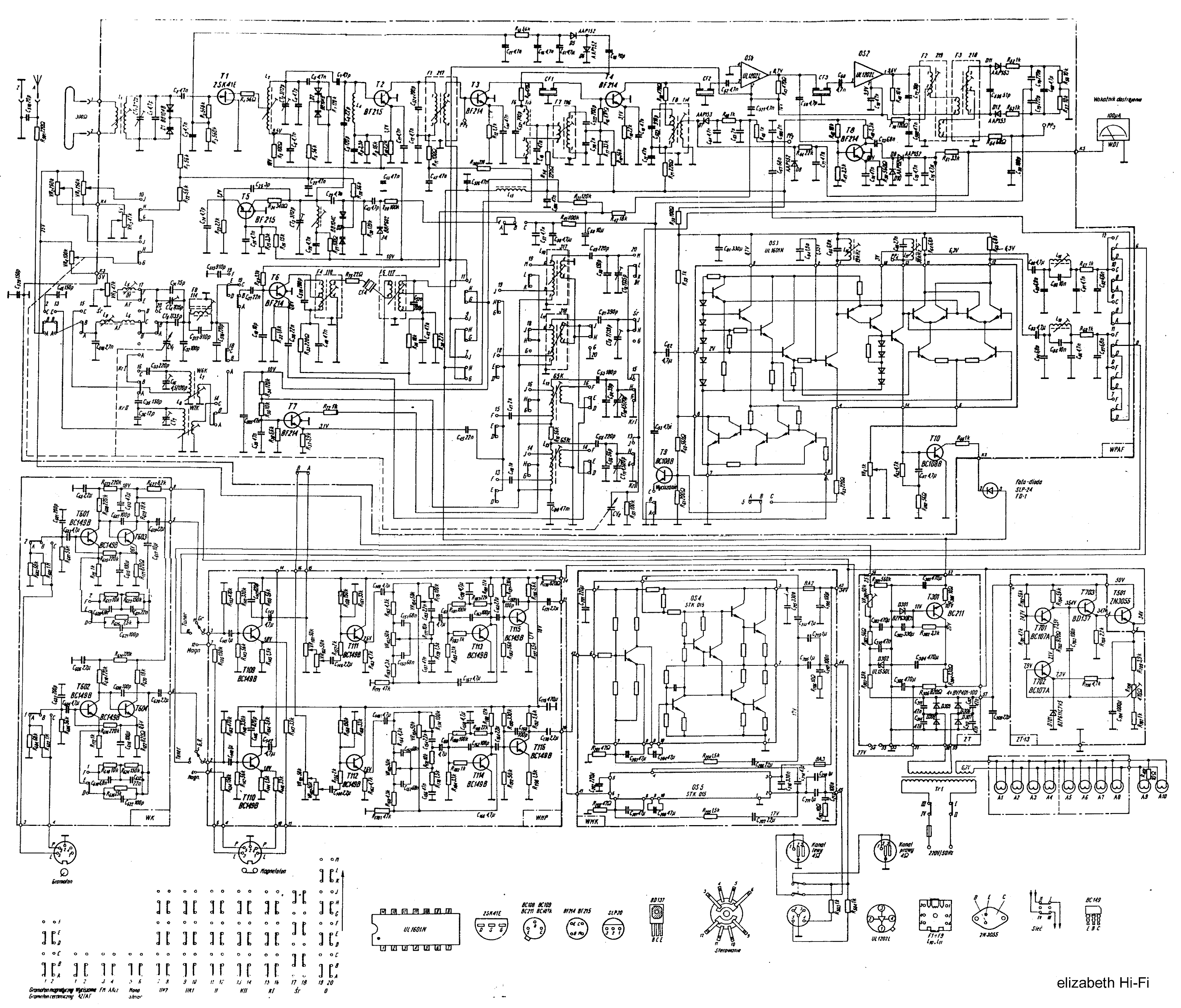 Unitra g602c hi fi схема