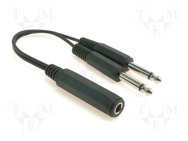 Ts кабель. Стерео джек 3. 5mm jack стерео 2 x 6. 35 mm m/rca f. 35.