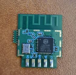 PCB module with LN882HK1 chip, signal pins labeled A0–A3, EN, and G.