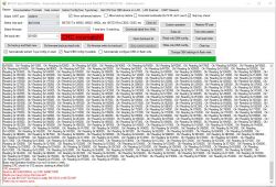 Easy UART Flasher Screenshot with CRC Error Screenshot of Easy UART Flasher with CRC mismatch message.