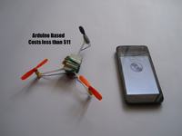 Tricopter sterowany głosem za pomocą smartfona Tricopter sterowany głosem za pomocą smartfona