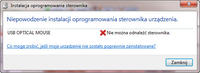 Kursor myszki nie reaguje, przyciski działają - brak sterowników USB?