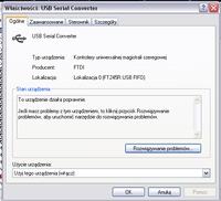 SENSOR (czujnik pola) na FT245R, identyfikacja modułu