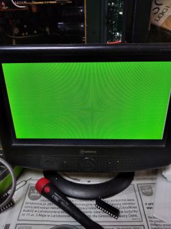 Pegasus MT-777DX - Po podłączeniu sam prostokąt o różnych kolorach