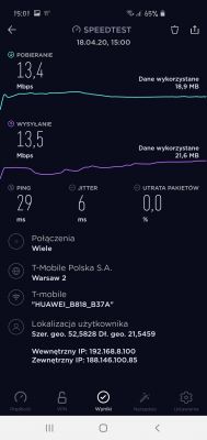 Wybór operatora LTE: T-mobile vs Orange, testy z Huawei B818