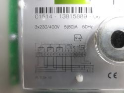 Connection of a three-phase meter.
