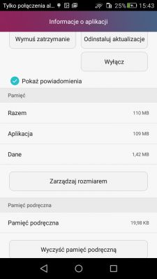 Problem z pamięcią wewnętrzną - HUAWEI CUN-L21. Android 5.1. Kończy się miejsce 