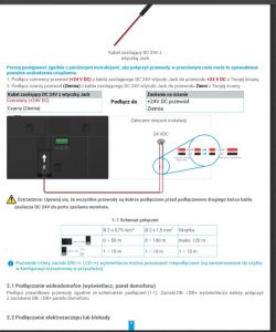 Schemat podłączenia wideodomofonu Ezviz HP7 z instrukcji.