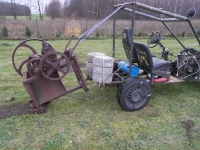 Jak przerobić Citroena Saxo 1.1 na mini ciągnik 4x4 z wstecznym?