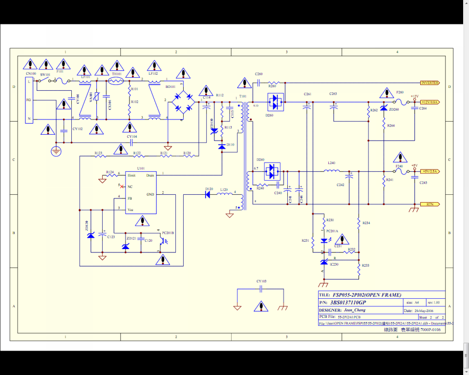 Схема fsp055 2pi02a