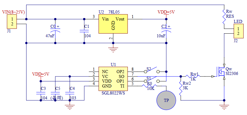 Sgl8023w схема включения