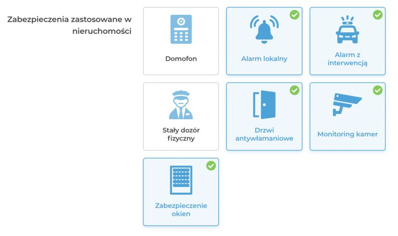 Graphic showing various types of security measures in a property.