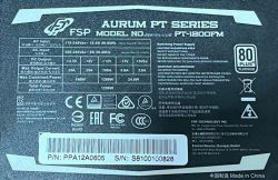 ATX FSP PT1200FM Aurum - brak 5V Standby, rozwalony warystor, wymiana bezpiecznika
