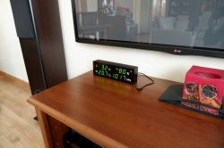 Stacja pogodowa LED z zegarem NTP i kalendarzem