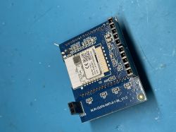 Module with Circuit Board and Tuya CBU Electronic module with a circuit board and Tuya CBU component.