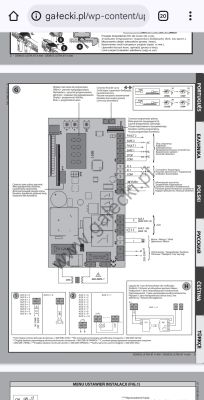 Schemat podłączenia centrali sterującej BFT Deimos Ultra BT A600 z oznaczeniami zacisków.