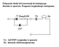 Telefon stacjonarny - Lampka Swiecąca podczad dzwonienia
