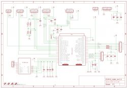 Circuit diagram of an ESP32-based radio