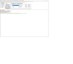 Bk7231N Easy UFlash Flasher app interface showing partitions and decoding log