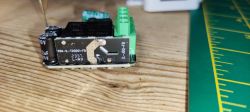 Relay Module on Desk Relay module on a wooden surface.