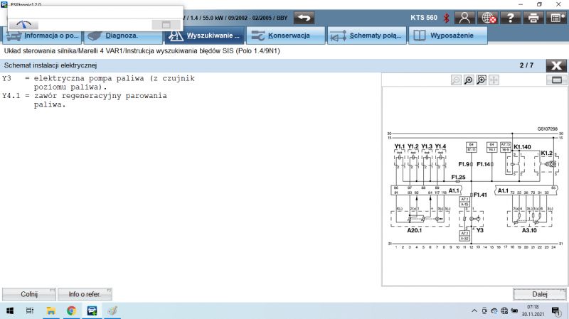 Opis pinów vw polo 9n 2003r. silnik BBY oraz fox 2006r. silnik BMD