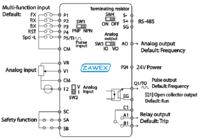Jak podłączyć termistor do falownika LSLV-S100 do sterowania wentylatorami?